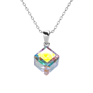 Verižica Swarovski z večbarvnim kristalom